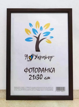 Фоторамка Алан А4 21х30 см коричнва багет 1511 оргкло
