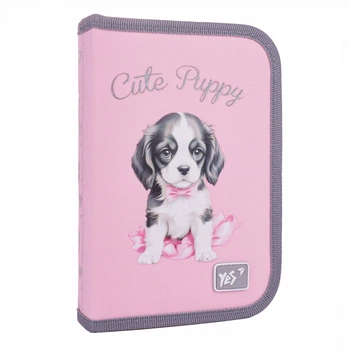 Пенал твердий Yes одинарний з двома клапанами HP-04 Doggy Princess 533706