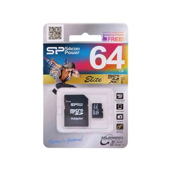Карта пам'яті SILICON POWER Elite micro SDHC 64 GB Class 10 + adapter