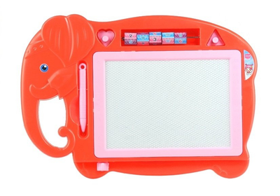 Магнітна дошка для малювання LEAN Toys червоний слон з відбитками (5905884458136)