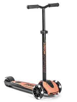 Самокат Scoot and Ride Highwaykick-5 персиковый со светящимися колесами (SR-190117-PEACH)