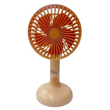 Міні-вентилятор з підставкою FY061, ручний вентилятор Mini Fan з 3 режимами акумулятором від Micro USB помаранчевий