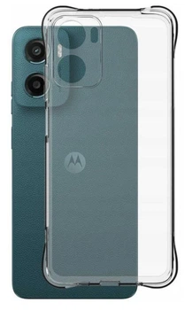 Чохол WXD на Motorola E15 / чохол для смартфона з посиленими кутами / (прозорий)