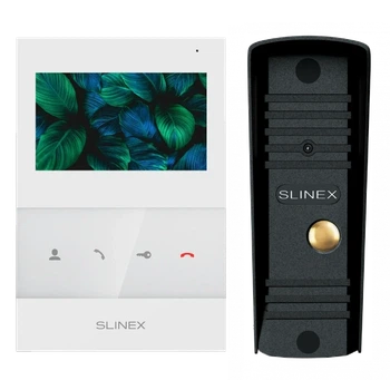 Комплект видеодомофона Slinex SQ-04 White + ML-16HR Black