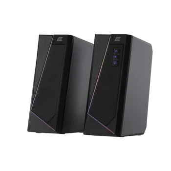 Мультимедійна акустика 2E PCS233 RGB 2.0 USB Black (2E-PCS233BK)