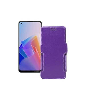 Чохол-книжка з екошкіри для телефону OPPO Reno 7 Lite Фіолетовий