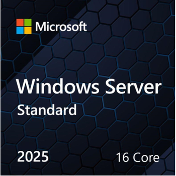 ПО для сервера Microsoft Windows Server 2025 Standard 16 Core англ, ОЕМ на DVD носії (EP2-25187)