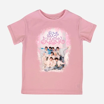 Дитяча футболка для дівчинки Спиногриз Stray kids 10-00905 134 см Рожева (ROZ6501090218)
