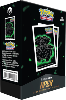 Обкладинки для колекційних карток Ultra Pro: Pokémon - Apex Deck Protector Sleeves - Neon Kanto - Venusaur (0074427166557)