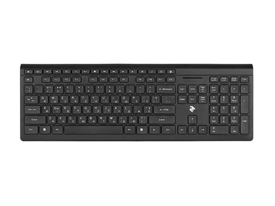 Клавіатура 2E KS210 Slim WL Black (2e-KS210WB)