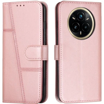 Чохол-книжка з застібкою UniCase Jet Cover для Realme 14 Pro Plus - Rose Gold
