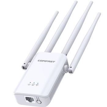 Wi-Fi репитер COMFAST CF-WR304S 300 Мбит/с 2,4 ГГц усилитель сигнала Белый (1015-891-00)