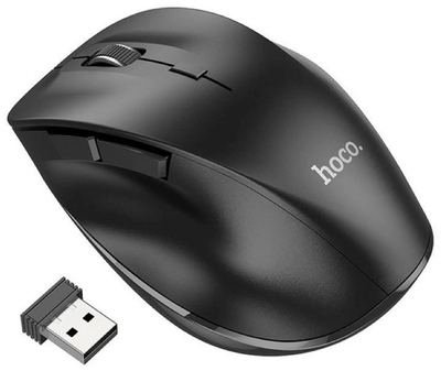 Миша Hoco GM24 Mystic Six-button Dual-mode Business Wireless/Bluetooth Mouse Black (6931474799432)