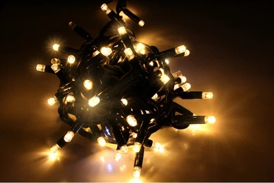 Гирлянда 300LED УЛИЦА 25м черный провод теплый свет