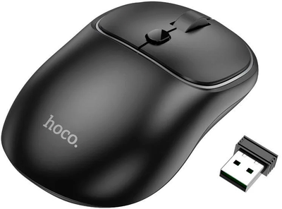 Миша Hoco GM25 Royal Dual-mode Business Wireless/Bluetooth Mouse Dark Night Black (6942007608527)