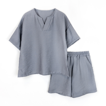 Костюм детский футболка и шорты Dexter`s grey 134 см серый