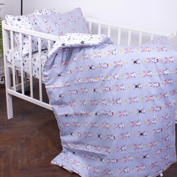 Комплект постільної білизни в ліжечко дитячий MirSon 110х140 см Kids Time 17-0527 Bunnies бязь (2200007074600) Комплект постільної білизни в ліжечко дитячий MirSon 110х140 см Kids Time 17-0527 Bunnies бязь (2200007074600)