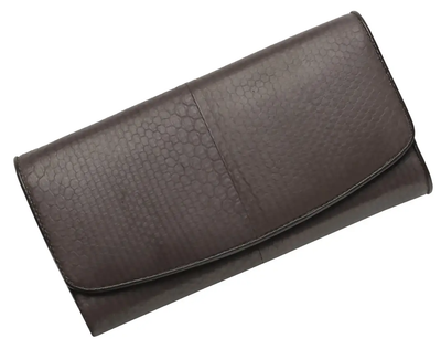 Кошелек из кожи змеи Ekzotic Leather Коричневый (snw30)