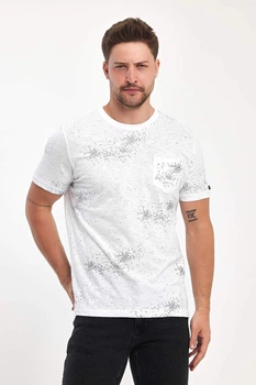 Футболка с принтом Trend Collection 120 Белый (BEYAZ) 2XL
