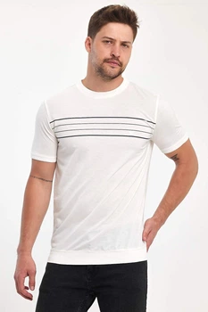 Футболка с принтом Trend Collection 243340-06 Белый (BEYAZ) XL