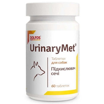 Таблетки УринариМет для кошек и собак с проблемами мочеполовой системы Dolfos UrinaryMet 60 шт./уп. (5903772196344)