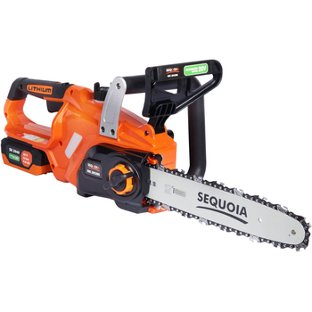 Пила цепная аккумуляторная SEQUOIA SBC2012BS-EV Li-ion 20В шина 30см цепь 3/8 бесщеточная + аккумулятор