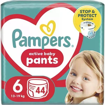 Підгузки-трусики Pampers Active Baby Pants розмір 6 (13-19 кг), 44 шт