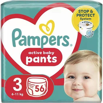 Підгузки-трусики Pampers Active Baby Pants розмір 3 (6-11 кг), 56 шт