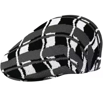 Кепка Kangol Wavy Pane 507 Колір Black/White Розмір XL