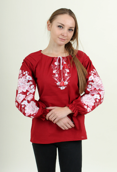 Жіноча вишиванка Galychanka Казка XXXL Вишневий (GALKAZVYBAT)