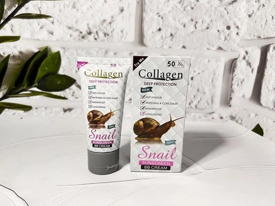 Сонцезахисний крем Collagen Protection Snail Sunscreen BB Cream SPF50 50мл(VS)