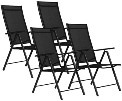 Набір садових стільців ModernHome by Multistore WR1652-4 Чорні