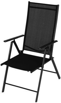 Zestaw krzeseł ogrodowych ModernHome by Multistore WR1652-4 Czarny