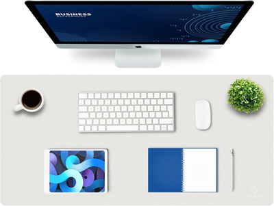 Игровая поверхность Desk Mat Ultra Slim 900x400x1.8 мм White/Silver