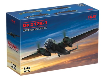 Сборная модель ICM - Dornier Do 217K-1, Немецкий бомбардировщик 2 СВ 48273