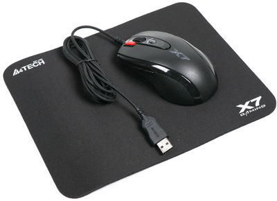 Комплект A4Tech X-7120: Миша X-710BK + ігрова поверхня X7-200MP (4711421932172)