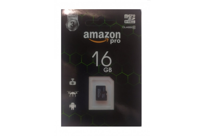 Карта памяти micro SDHC 16GB Amazon pro (class 10) (С АДАПТЕРОМ)