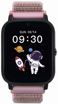 Smartwatch dla dzieci Garett Kids Tech 4G Pink Velcro (5904238484999)