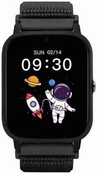 Smartwatch dla dzieci Garett Kids Tech 4G Black Velcro (5904238484982)