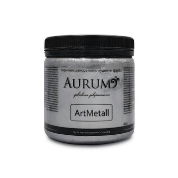 Декоративная краска Темное серебро 400 мл "Aurum"