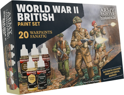 Zestaw farb The Army Painter: Historical - World War II - British Paint Set (5713799808409)