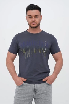 Футболка с принтом Trend Collection 39163 Антрацит (FUME) 3XL