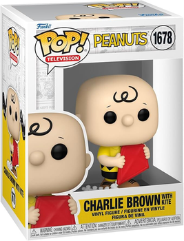 Фігурка Funko Pop Television Peanuts Чарлі Браун з повітряним змієм 9.5 см FNK83506 (889698835060)