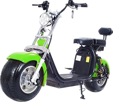 Електроскутер ROODER Citycoco Long 1500 W 60 V 12 Ah Green (r804d/1500Gn)
