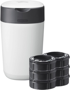 Контейнер для підгузків Tommee Tippee Twist and Click + 6 змінних блоків (5010415520197)