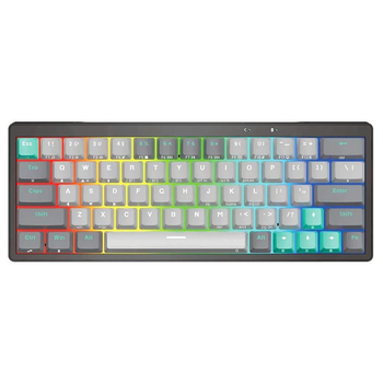 Игровая беспроводная клавиатура механическая Fantech PRO63 MK912 |УКР/АНГ раскладка, BT, 2.4Ghz, Red Switch| с RGB подсветкой