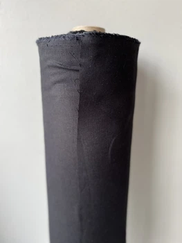 Черная костюмная льняная ткань, 55% LINEN 45% VISCOSE цвет 147
