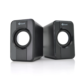Колонки 2.0 Kisonli S-444 для ПК і ноутбука USB + 3.5mm 2x3W 20Hz-20KHz Black