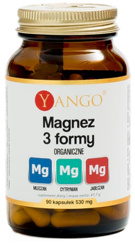 Suplement diety Yango Magnez 3 Formy 90 kapsułek (5904194061203)