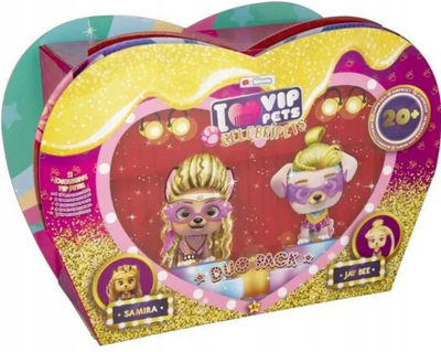 Набір фігурок IMC Toys Vip Pets Celebripets Samira i Jay Bee + аксесуари (8421134711921)